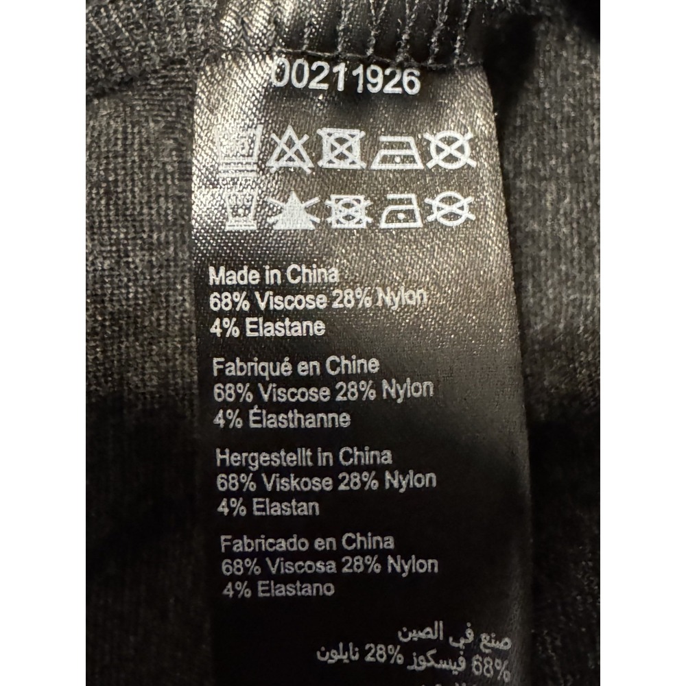 Avenue Women's Charcoal Dressy Jogger Pants 18 Zipper Pockets Stretch - Picture 7 of 7